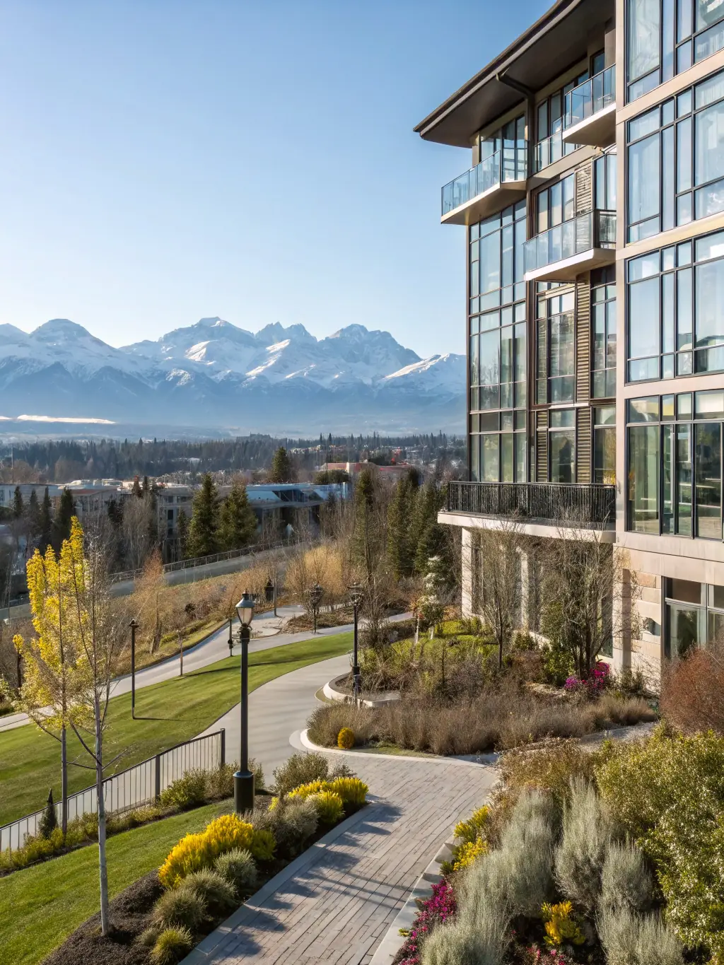 A dynamic image of Calgary, Alberta, showcasing its urban landscape with the Rocky Mountains in the background, highlighting the city's energy and tech sectors.